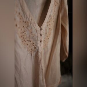 100% Cotton Feminine Blush Pink Blouse